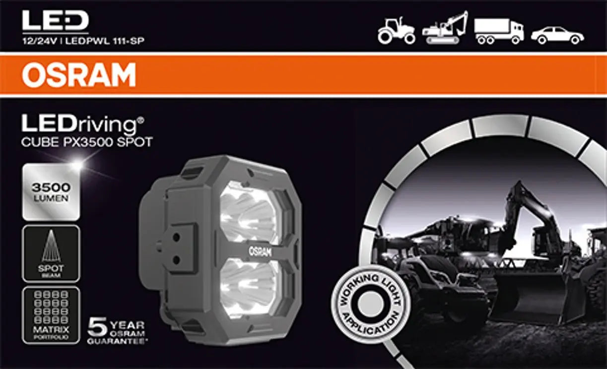 LEDriving® Cube PX3500 Spot - Profesionelles Licht 1 St. OSRAM - Samsuns Group