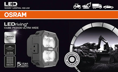 LEDriving® Cube PX3500 Ultra Wide - Profesionelles Licht 1 St. OSRAM - Samsuns Group