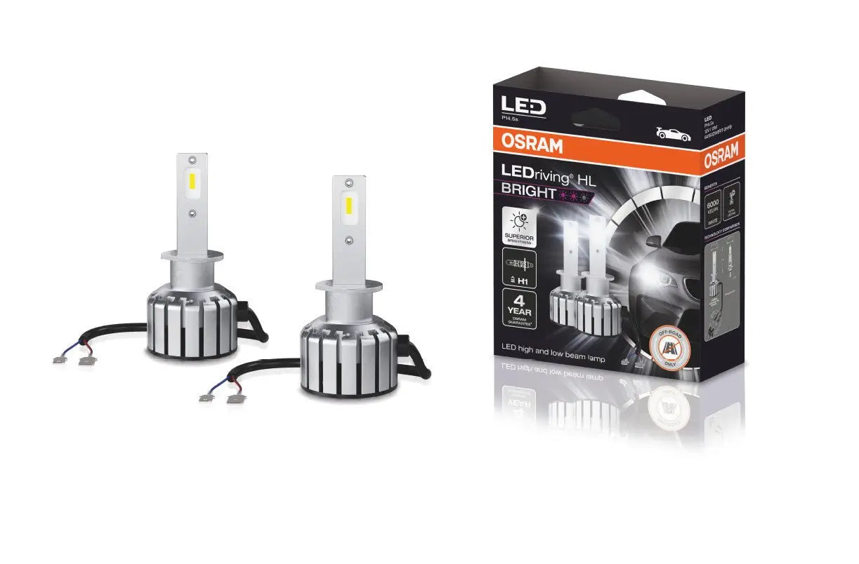 LEDriving HL BRIGHT H1 12V 13W P14.5s 6000K White 2 St. OSRAM - Samsuns Group