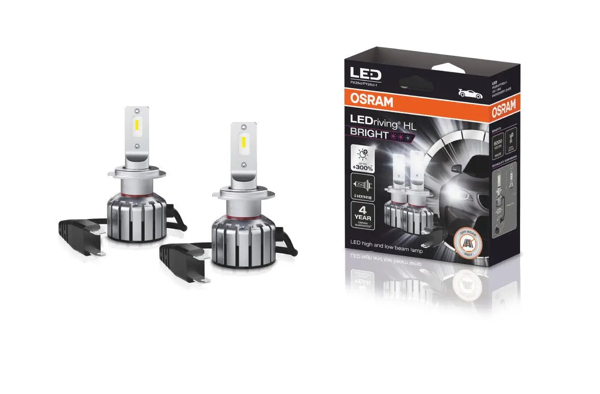 LEDriving HL BRIGHT H7/H18 12V 19W PX26d/PY26d-1 6000K White 2 St. OSRAM - Samsuns Group