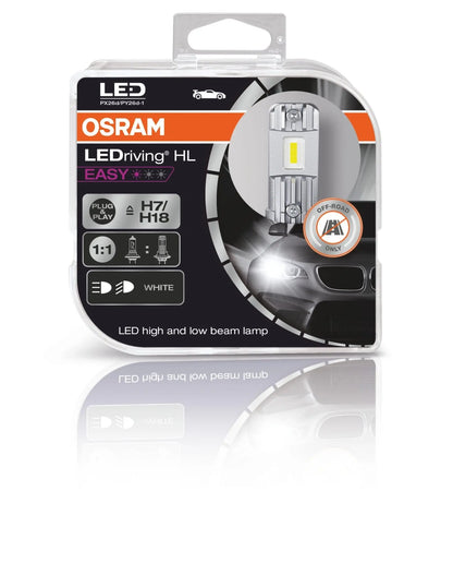 LEDriving HL EASY H7/H18 12V 16.2W PX26d/PY26d-1 6000K White 2 St. OSRAM - Samsuns Group