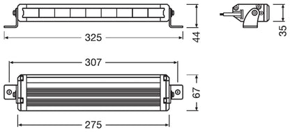 LEDriving LIGHTBAR VX250-SP Lichtleiste 1St. OSRAM - Samsuns Group