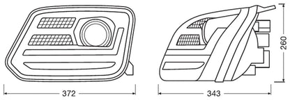 LEDriving® XENARC® Scheinwerfer für VW Amarok als Halogenersatz - Samsuns Group