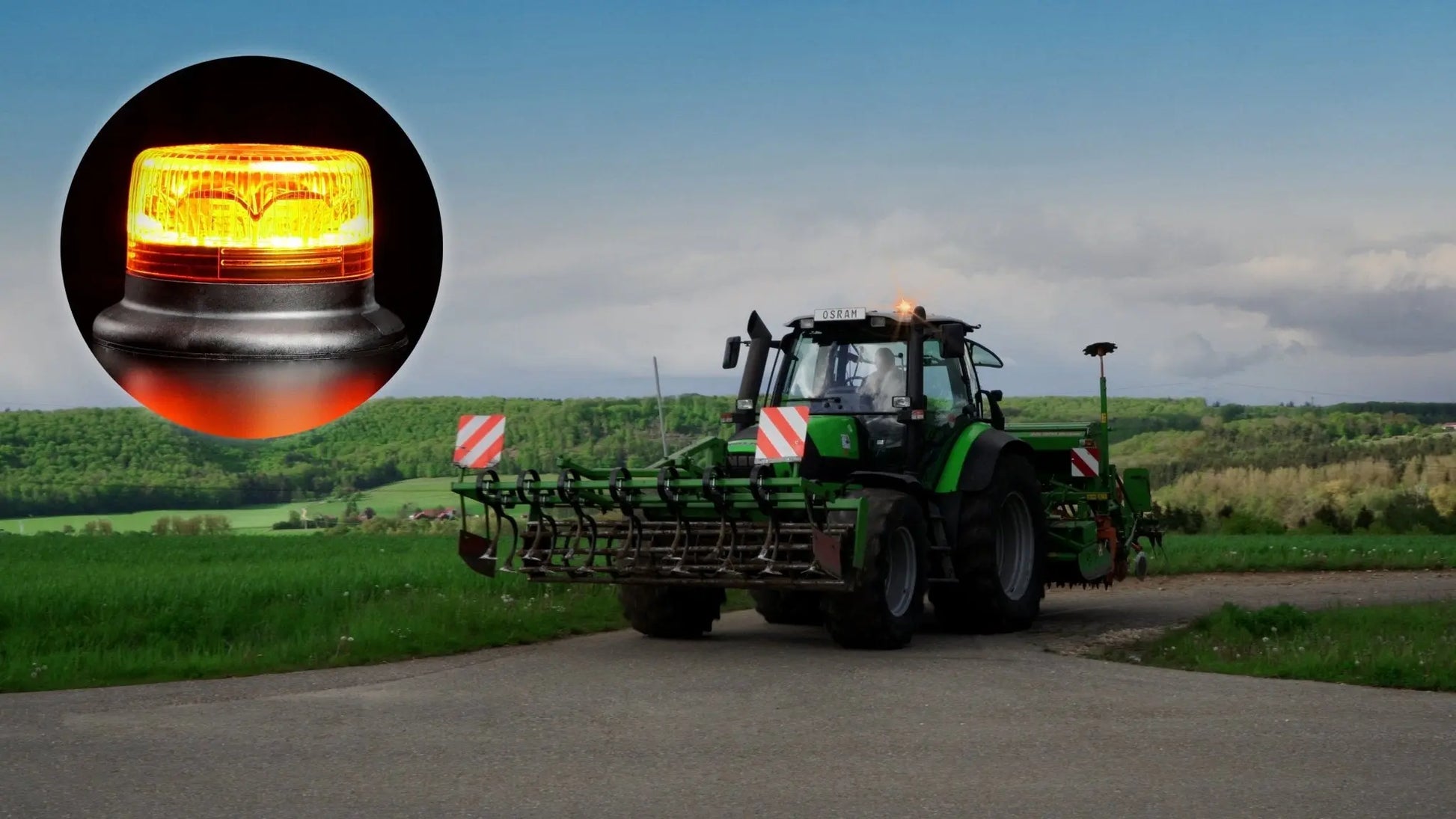 LIGHTsignal LED BEACON LIGHT 360° Rundumkennleuchte Warnlicht 12&24V 1St. OSRAM - Samsuns Group