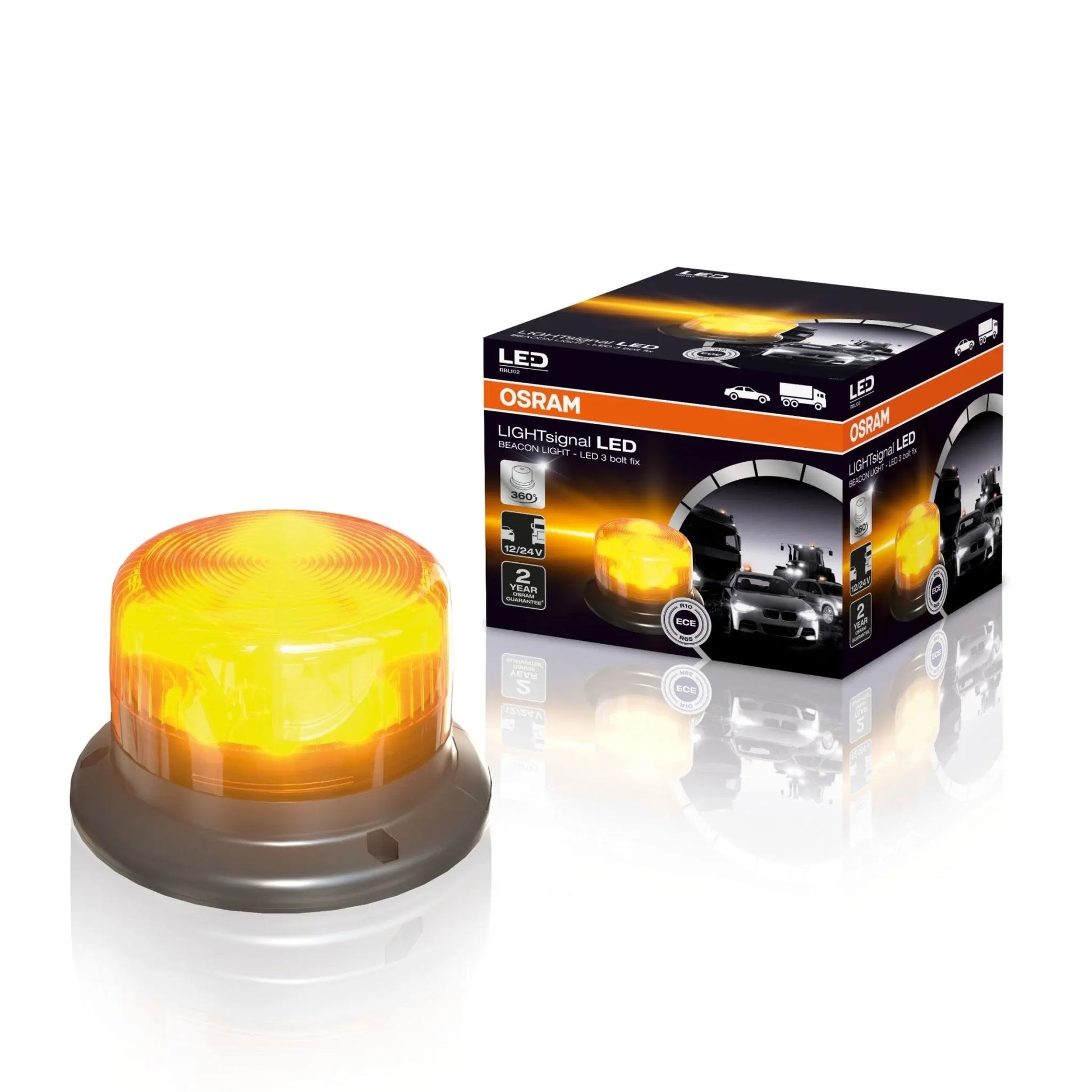 LIGHTsignal LED BEACON LIGHT 360° Rundumkennleuchte Warnlicht 12&24V 1St. OSRAM - Samsuns Group