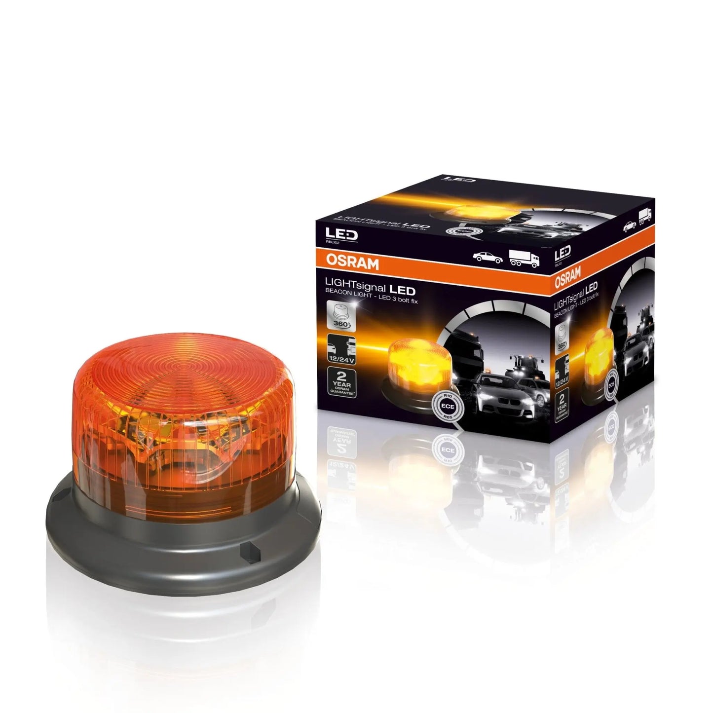 LIGHTsignal LED BEACON LIGHT 360° Rundumkennleuchte Warnlicht 12&24V 1St. OSRAM - Samsuns Group