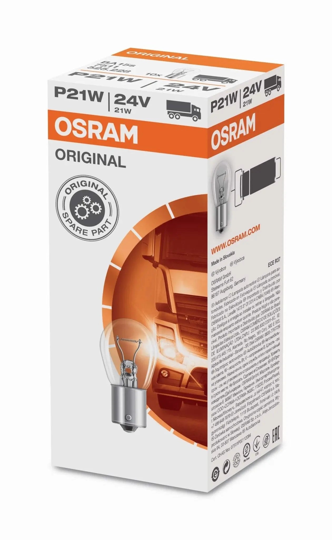 P21W 24V 21W BA15s Original Faltschachtel OSRAM - Samsuns Group