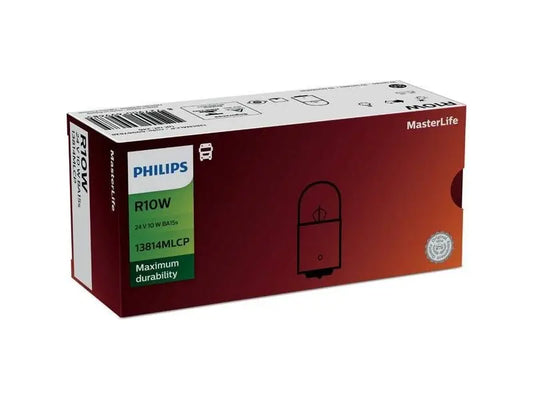 R10W 24V 10W BA15s MasterLife 1st. Philips - Samsuns Group