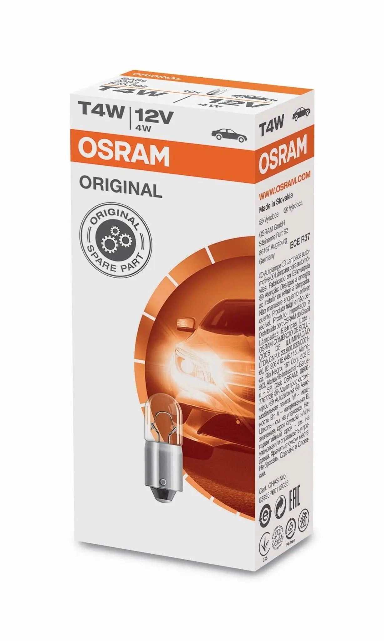 T4W 12V 4W BA9s 1st. OSRAM - Samsuns Group