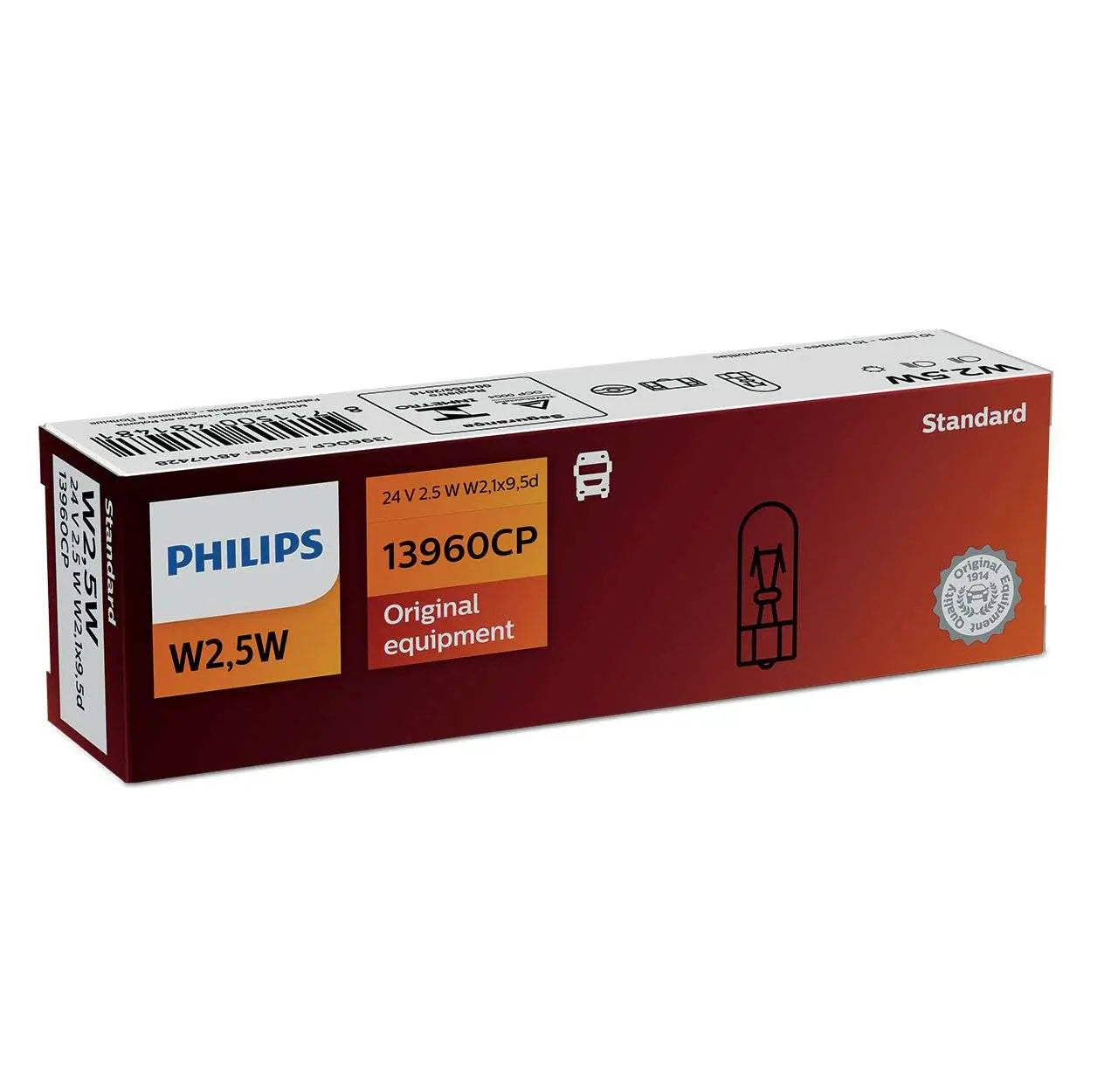 W2,5W - W3W 24V 2,5W - 3W W2,1x9,5d 1St Philips - Samsuns Group