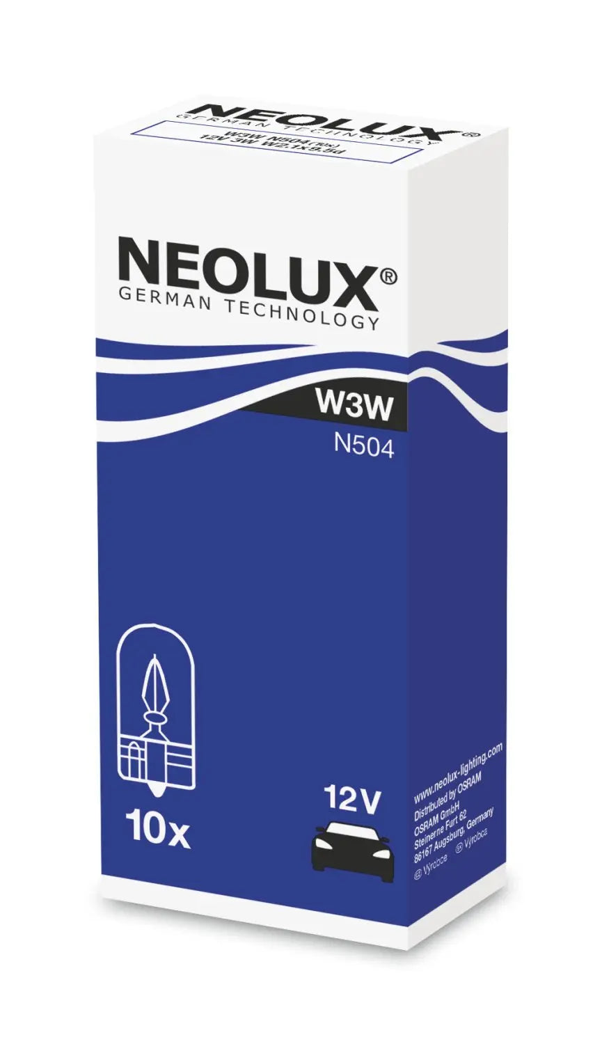 W3W 12V 3W W2,1x9,5d 1st. NEOLUX - Samsuns Group